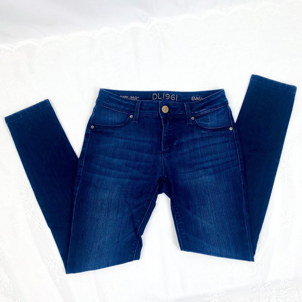 DL1961 Women's Jeans Emma Legging Berlin Denim Straight Leg Stretch Legging